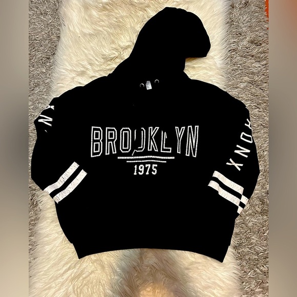 H&M Tops - Black Brooklyn 1975 Hoodie